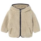 Beige Quilted & Fur Younger Reversible Coat, 1, hi-res