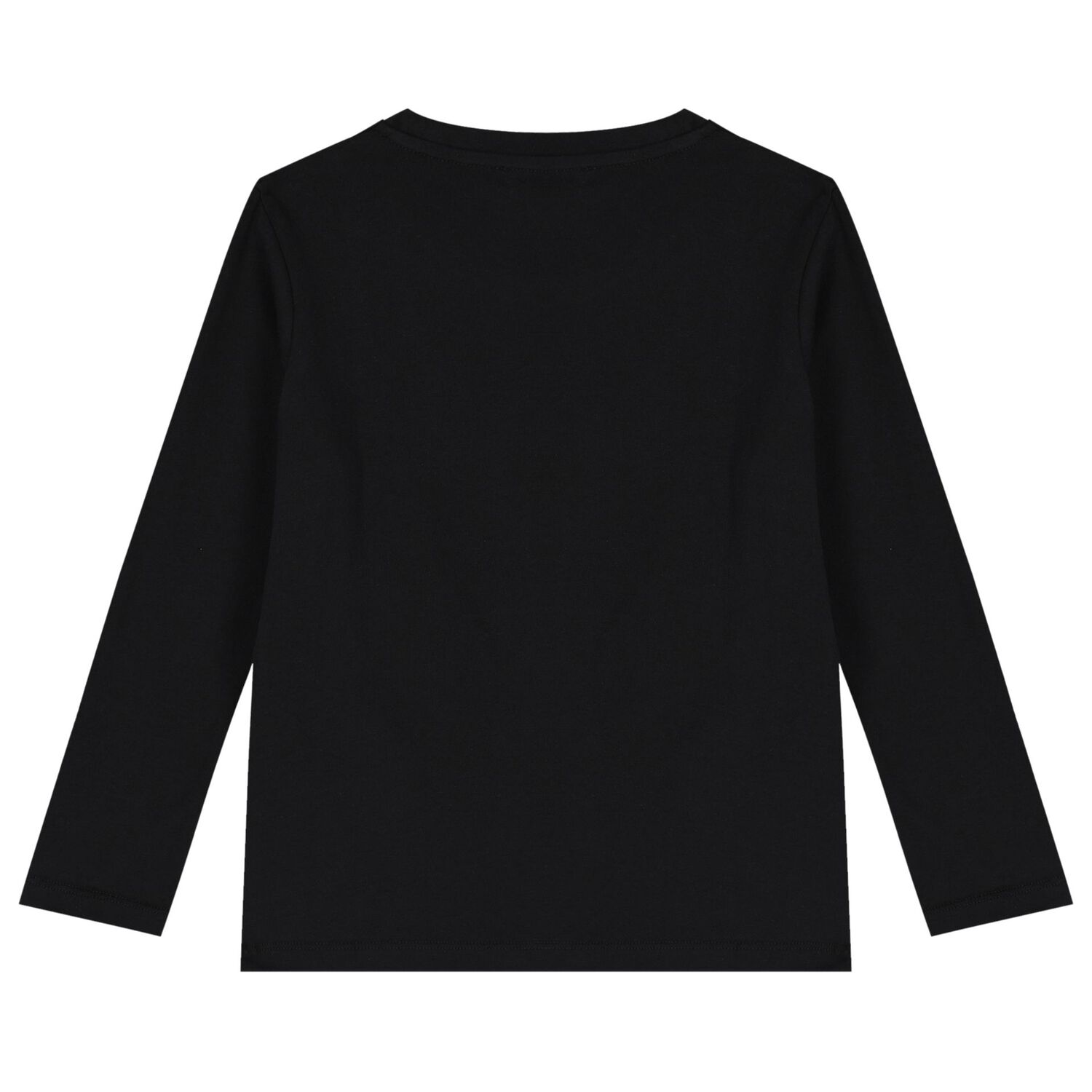 Boys Black Barocco Long Sleeve Top, 1, hi-res