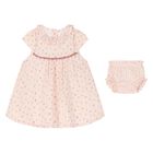 Baby Girls Pink Floral Dress Set, 1, hi-res