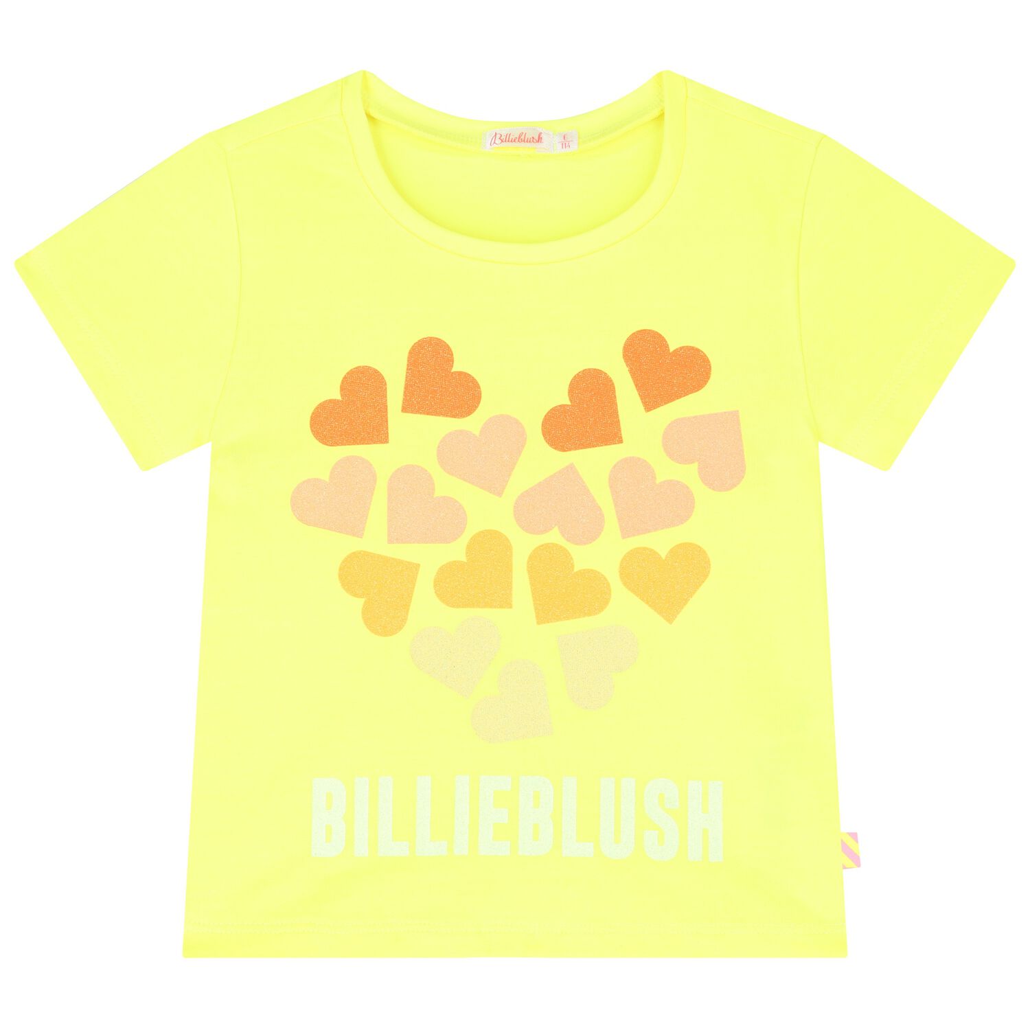 Girls Yellow Heart Logo T-Shirt, 1, hi-res image number null