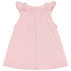Baby Girls Pink Cotton Teddy Bear Dress, 3, hi-res