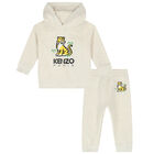 Ivory Tiger Logo Tracksuit Set, 1, hi-res