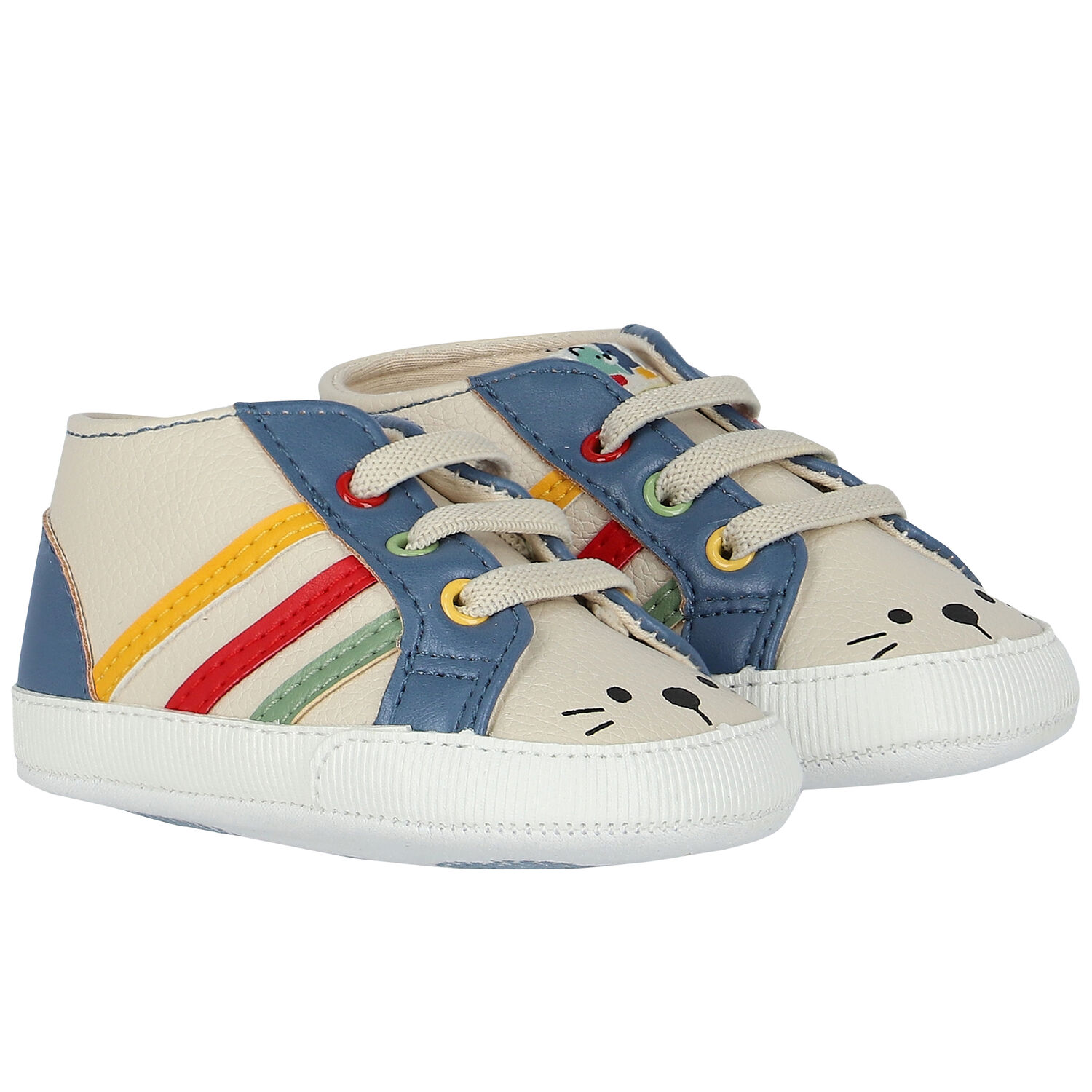 Baby Boys Ivory Pre Walker Shoes, 1, hi-res image number null