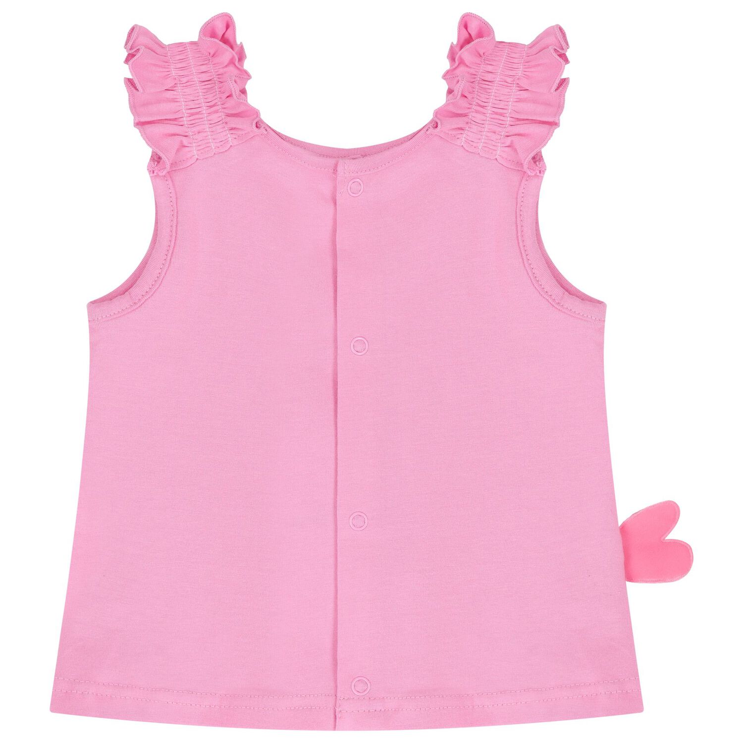 Baby Girls Pink Swimsuit Set with Hat, 2, hi-res image number null