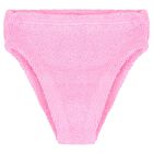 Girls Yellow & Bubblegum Pink Crinkle Bikini, 1, hi-res