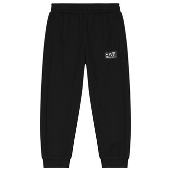 Boys Black Logo Joggers