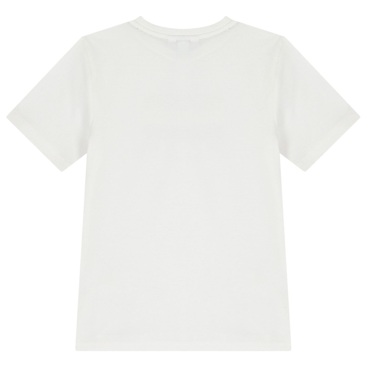 Boys White Logo T-Shirt, 1, hi-res