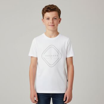 Boys White Logo T-Shirt