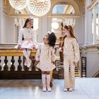 Girls White Bow Socks, 1, hi-res