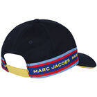 Boys Navy Blue Logo Cap, 1, hi-res