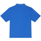 Boys Blue Logo Polo Shirt, 1, hi-res