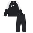 Boys Black Logo Tracksuit, 1, hi-res