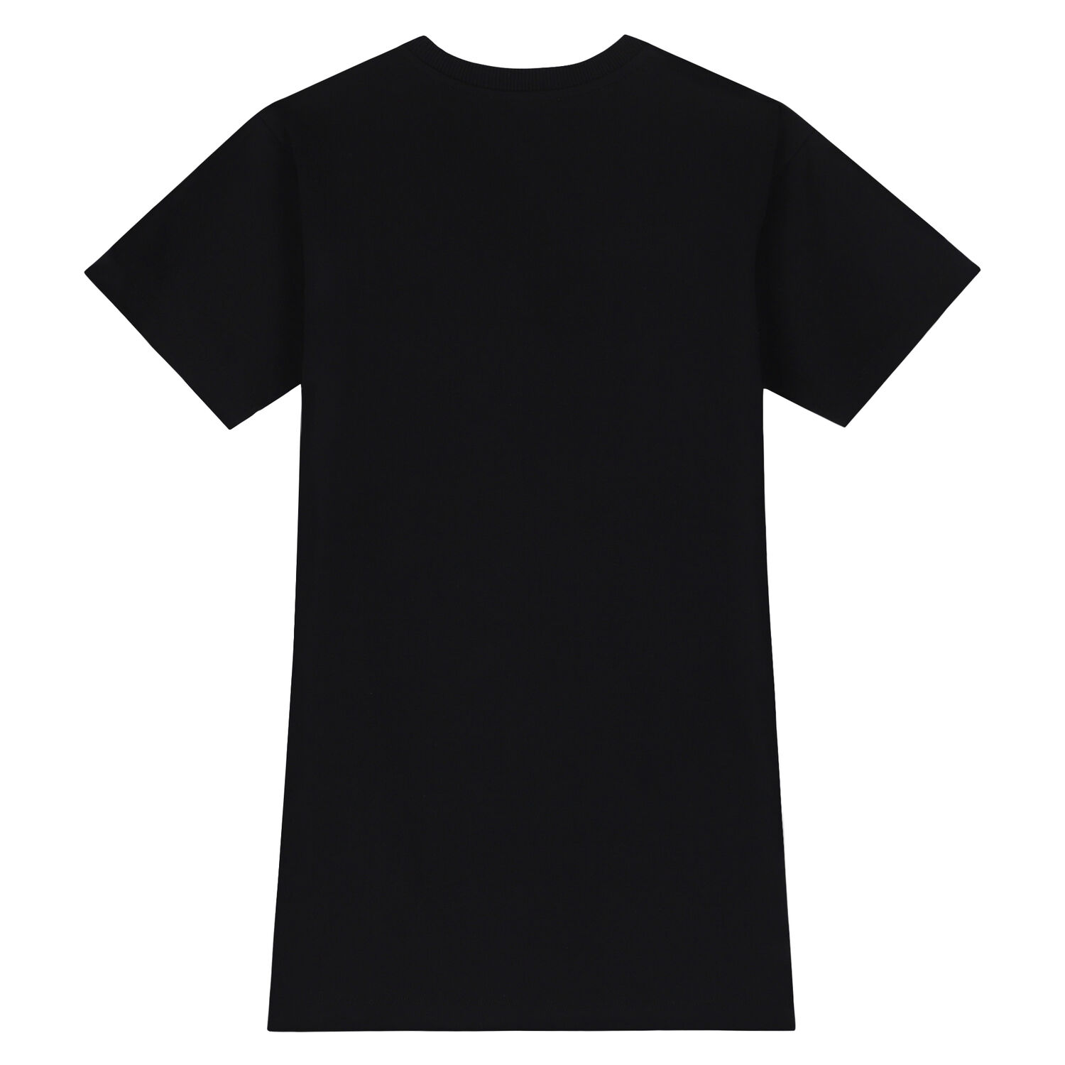 Girls Black Logo Dress, 3, hi-res