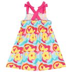 Girls Pink & Yellow Floral Dress, 1, hi-res