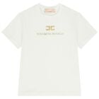 Girls White Logo T-Shirt, 1, hi-res