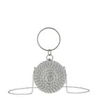 Girls Silver Crystal Handbag, 1, hi-res