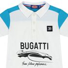 Younger Boys Blue & White Logo Polo Shirt, 1, hi-res