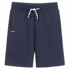 Boys Navy Logo Shorts , 2, hi-res