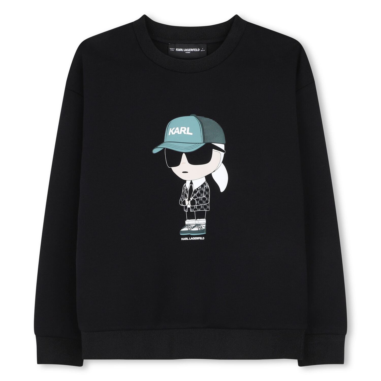Boys Black Ikonik Logo Sweatshirt, 1, hi-res