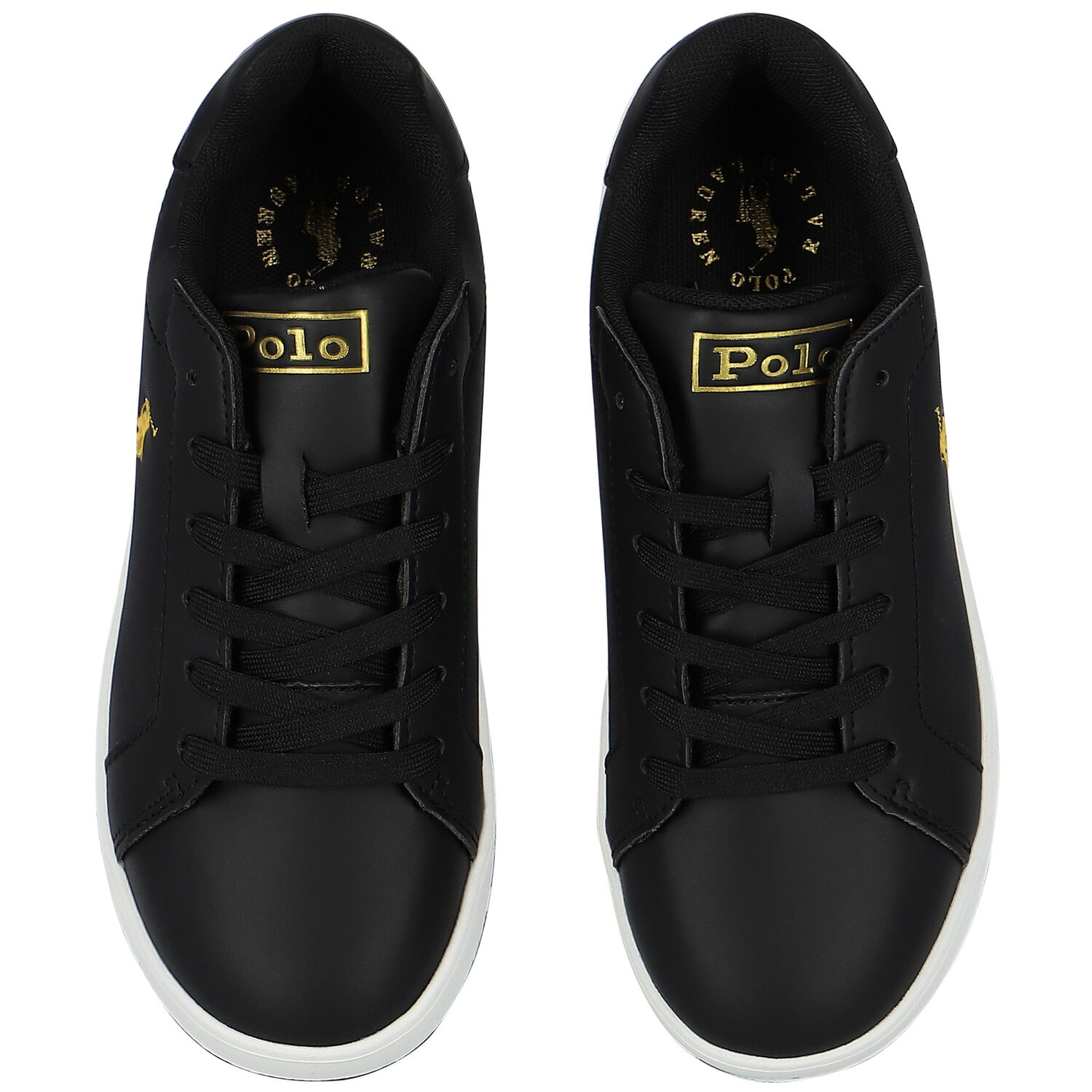 Boys Black Logo Trainers, 1, hi-res