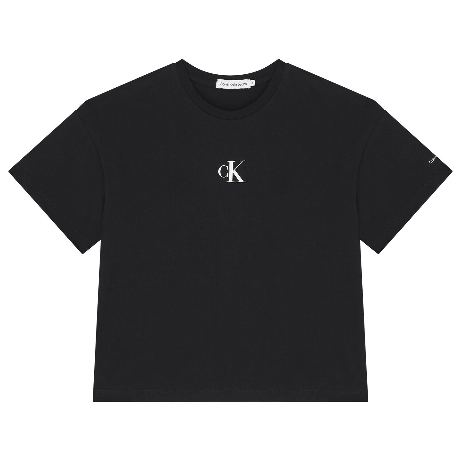 Girls Black Logo T-Shirt, 1, hi-res image number null