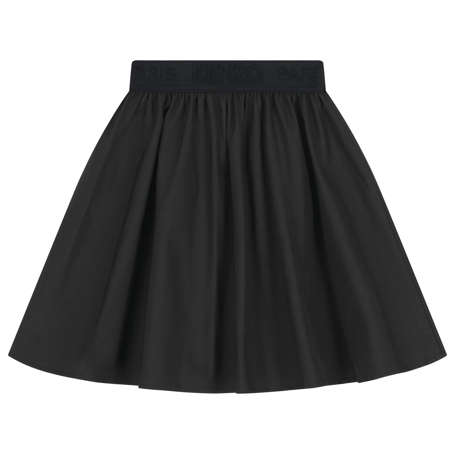 Girls Black Logo Skirt, 1, hi-res