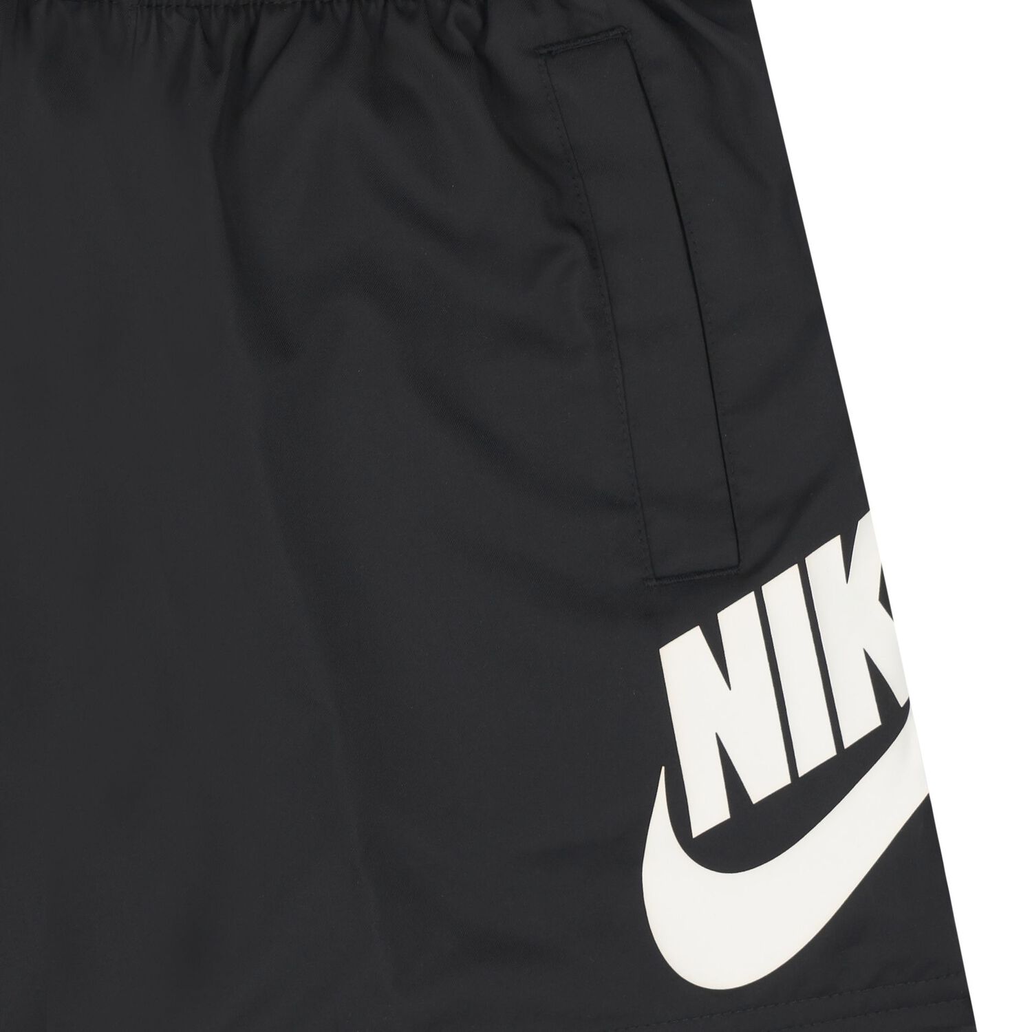Boys Black Logo Shorts, 1, hi-res