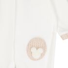 Ivory & Beige Babygrow, 1, hi-res