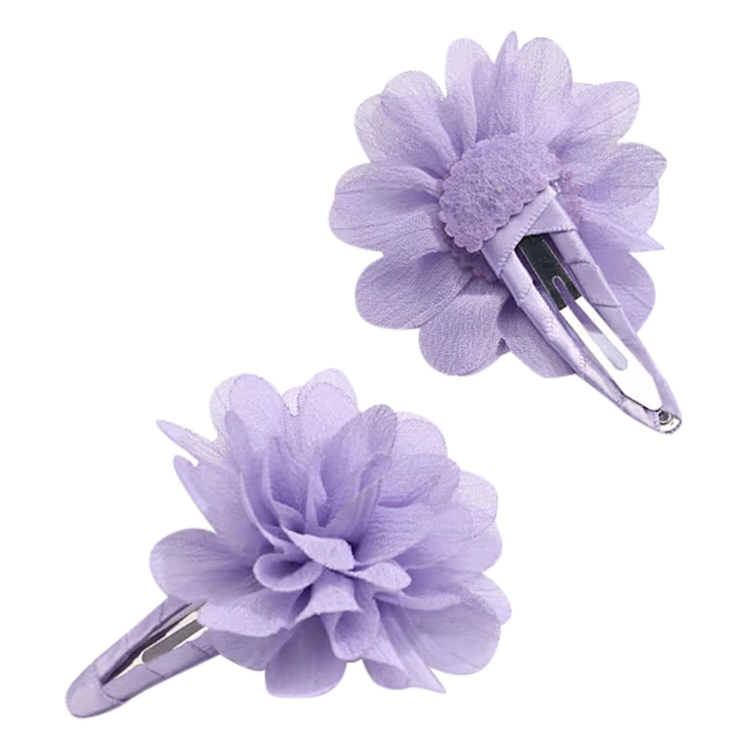 Girls Lilac Flower Hairclips ( 2-Pack ), 2, hi-res image number null