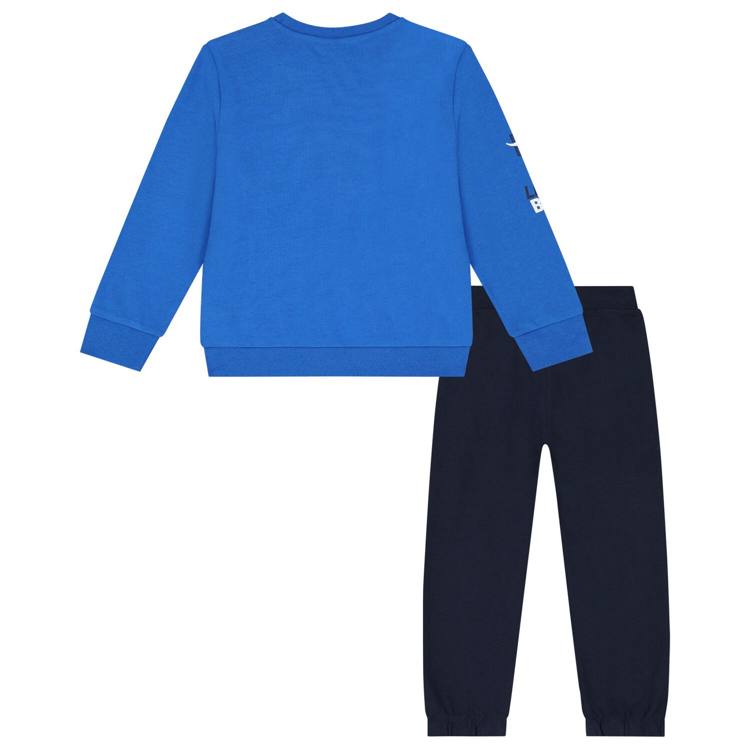 Boys Blue & Navy Blue Dinosaur Tracksuit, 1, hi-res image number null