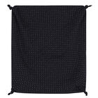 Baby Boys Navy Blue & White Logo Blanket, 1, hi-res