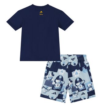 Younger Boys Blue Disney Shorts Set