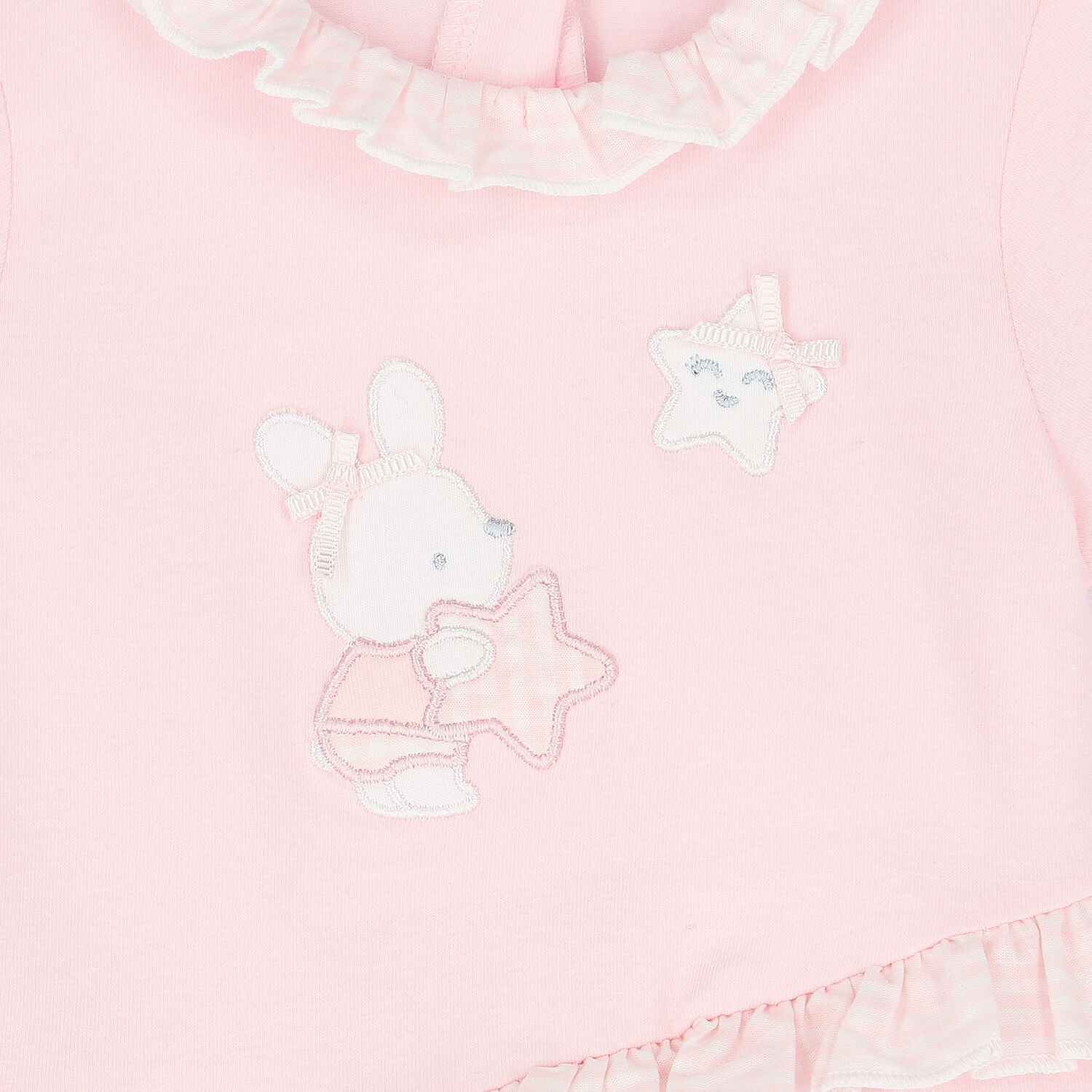 Baby Girls Pink Bunny Romper, 1, hi-res image number null