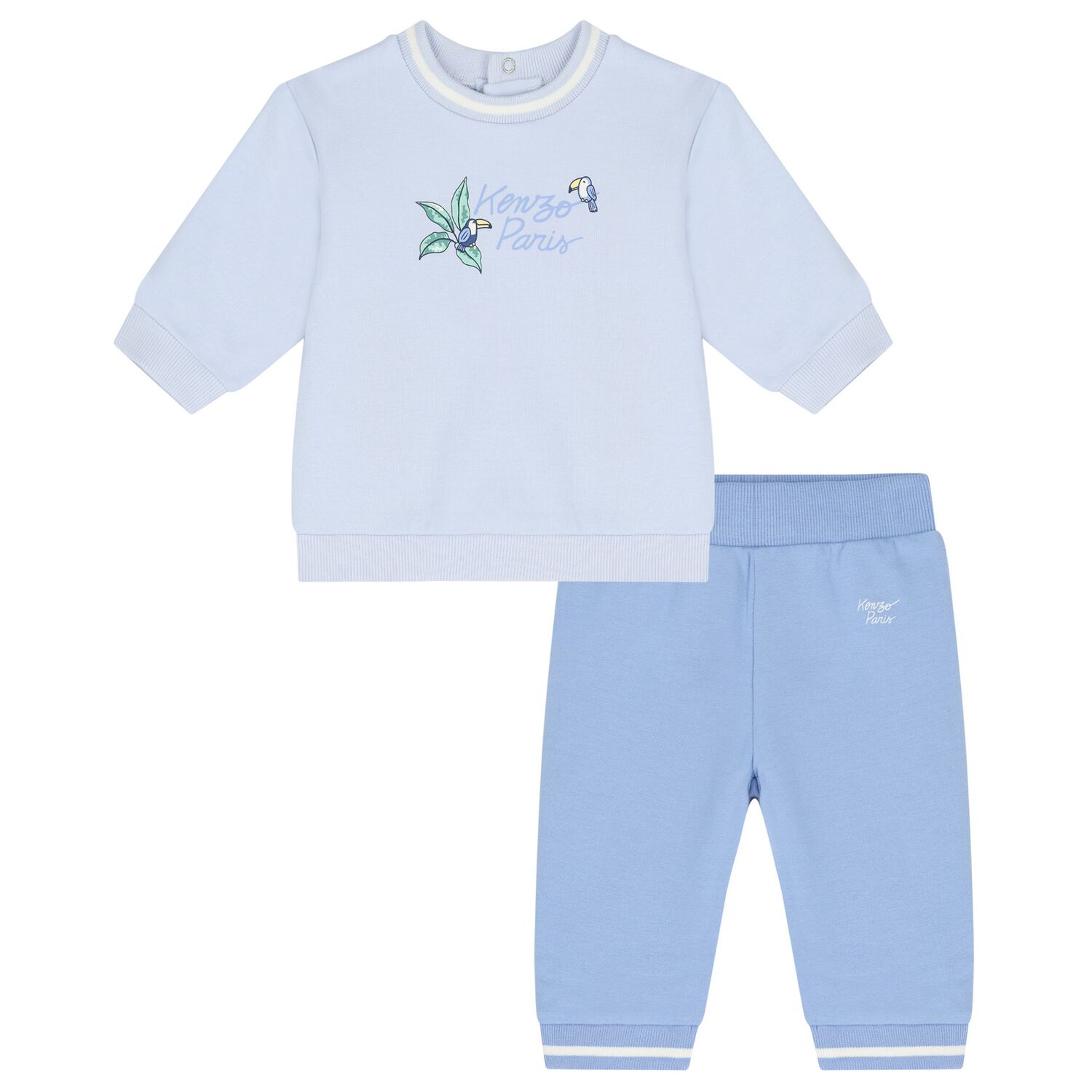 Baby Boys Blue Logo Tracksuit, 1, hi-res
