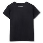 Girls Mini Me Black Ikonik T-Shirt, 1, hi-res