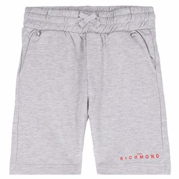 Boys Grey Logo Shorts