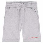 Boys Grey Logo Shorts, 1, hi-res