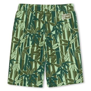 Boys Green Bamboo Shorts
