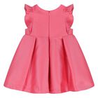 Younger Girls Pink Satin Dress, 1, hi-res