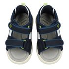 Younger Boys Navy Blue Sandals, 1, hi-res