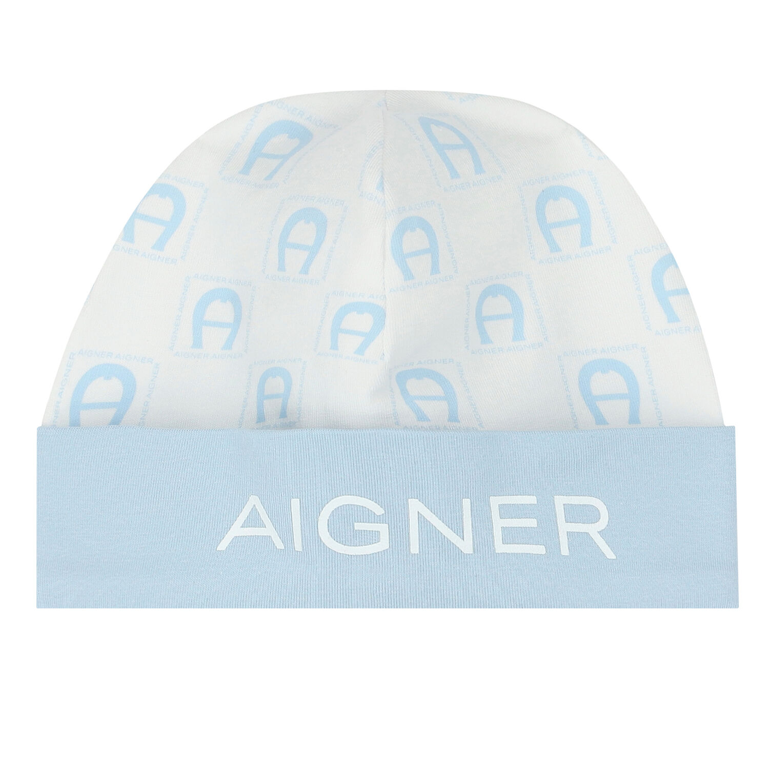 Baby Boys Blue & White Logo Babygrow Set, 1, hi-res