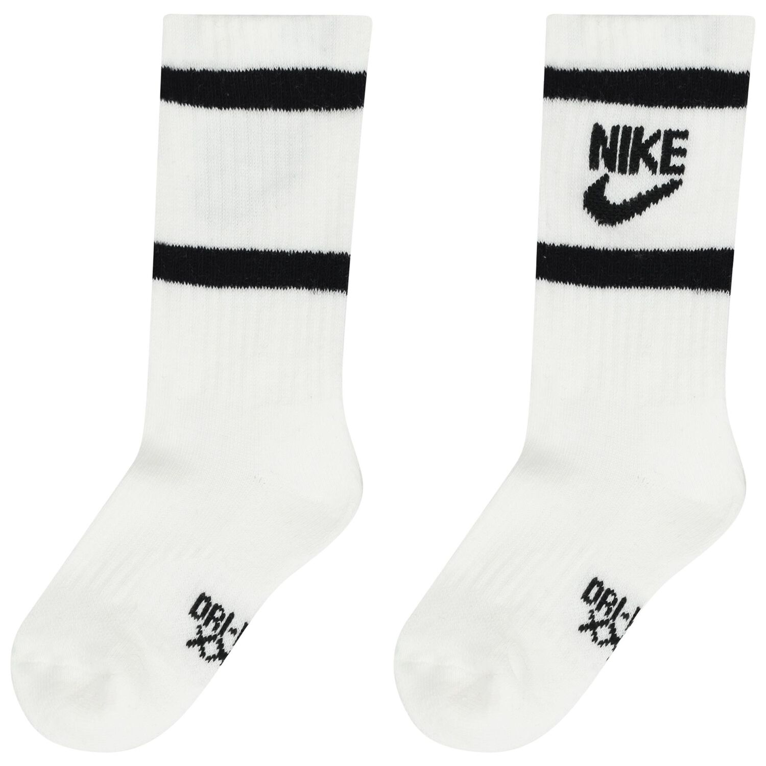 Boys White, Black & Grey Logo Socks ( 6-Pack ) , 1, hi-res