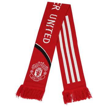Red Manchester Logo Scarf
