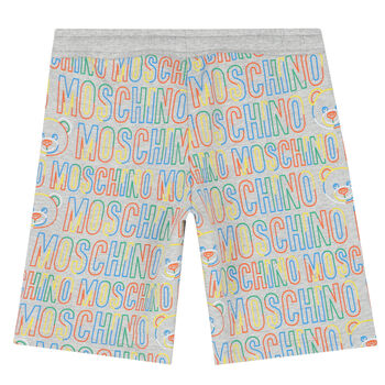 Boys Grey Logo Shorts