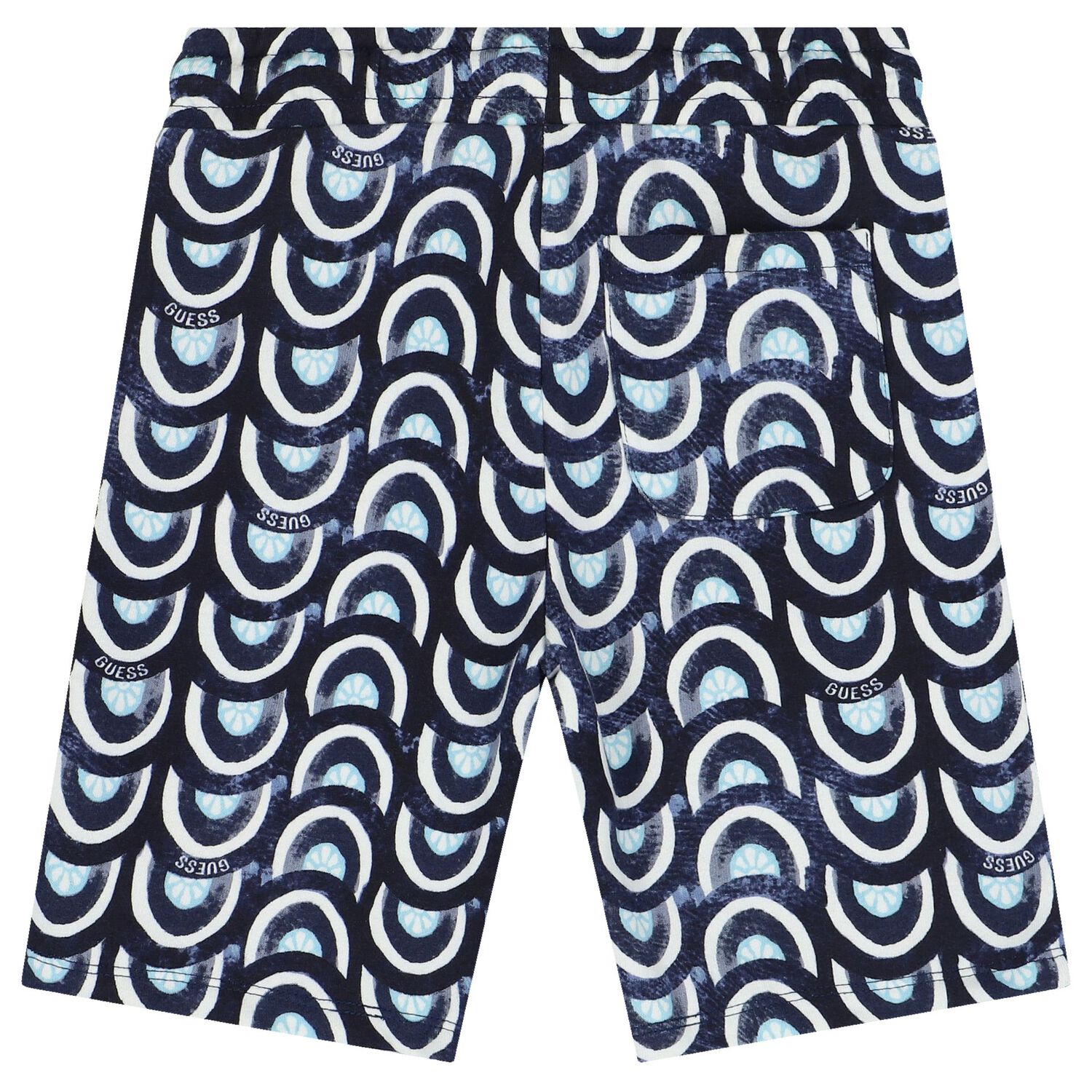 Boys Blue & White Logo Shorts, 2, hi-res image number null