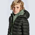 Boys Black Puffer Jacket, 1, hi-res