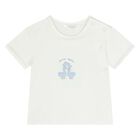 Baby Boys White & Blue Tracksuit Set ( 3 Piece ), 3, hi-res