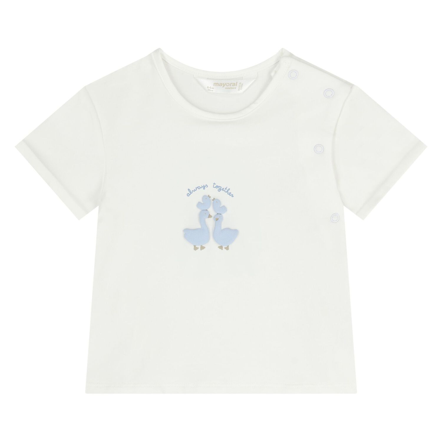 Baby Boys White & Blue Tracksuit Set ( 3 Piece ), 3, hi-res