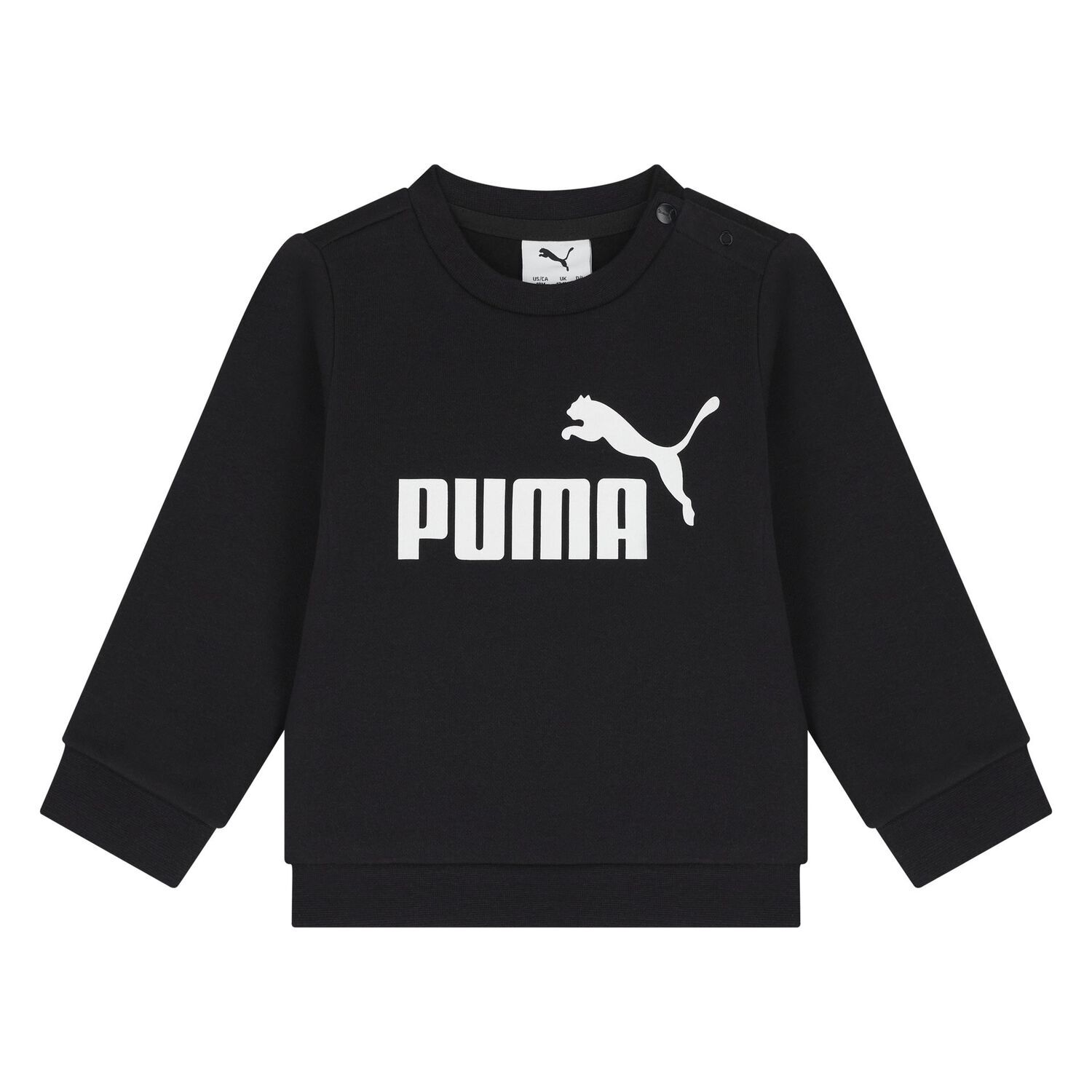 Younger Black Logo Tracksuit, 1, hi-res