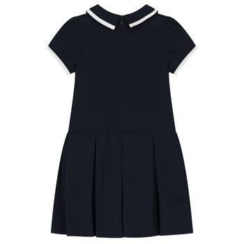 Girls Navy Blue Polo Dress